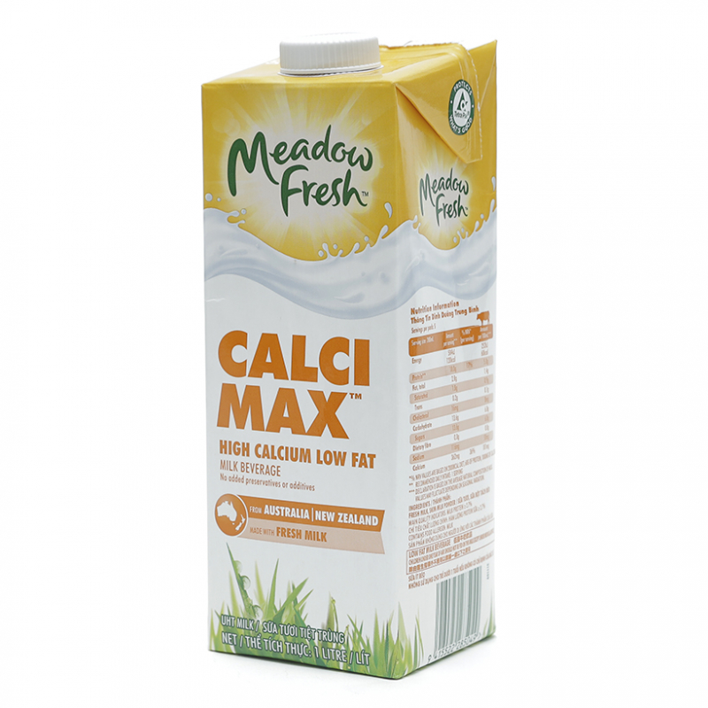 Sữa tươi tiệt trùng Meadow Fresh giàu canxi hộp 1L