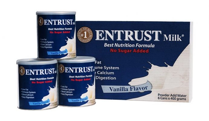 Sữa bột không đường Entrust Milk Hộp 400g