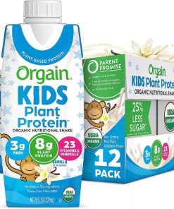 Sữa Hữu Cơ Orgain Kids Plant Protein Vị Vani 237ML x 12 Hộp