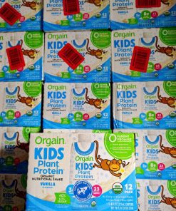 Sữa Hữu Cơ Orgain Kids Plant Protein Vị Vani 237ML x 12 Hộp